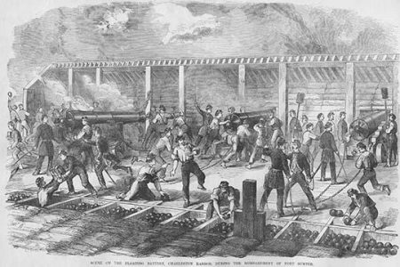 Confederate Floating Battery at Fort Sumter