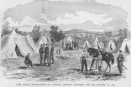 Fremont's Camp Lillie Headquarters