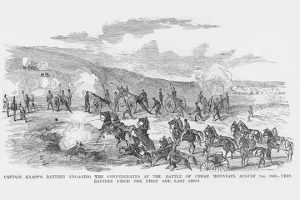 Knapp's Battery at the Battle of Cedar Mountain(20" x 30") Canvas Wall Art