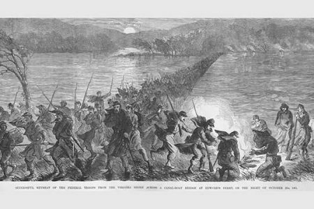 Union Retreat across Edward's Ferry
