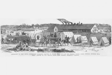 Sherman's Government Buildings at Port Royal