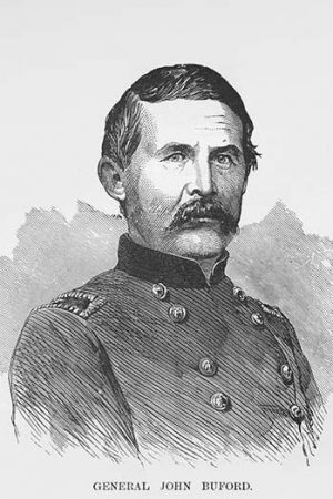 General John Buford(20" x 30") Canvas Wall Art