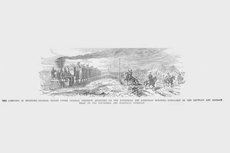 Federal Troops Under Johnston on Louisville & Nashville Turnpike
