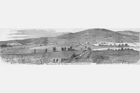 " Meade Pursues Lee at Emmitsburg, Maryland"