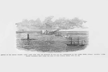 " Capture of the British Steamer "Anne" by Federal Gunboat "Kanawha"