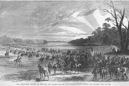 Confederate Cavalry Crosses the Potomac invading Maryland & Pennsylvania
