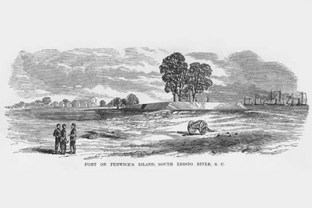 " Fort on Fenwick's Island, South Edisto River, South Carolina"