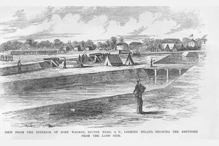 Interior of Fort Walker at Hilton Head