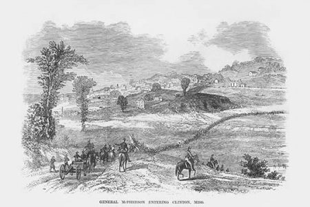 " General McPherson marches on Clinton, Mississippi"