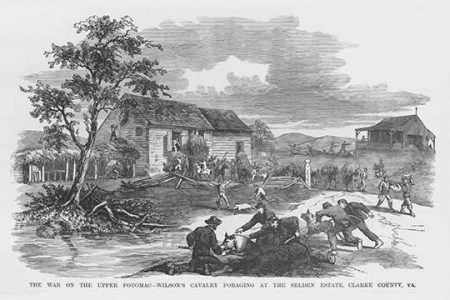 Wilson's Cavalry Foraging at the Selden Estate