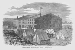 Exterior of Libby Prison(20" x 30") Canvas Wall Art