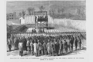 Execution of Captain Wirz in Washington DC by Hanging(20" x 30") Canvas Wall Art