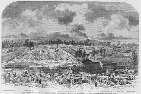 " Prison Pen at Andersonville, Georgia"