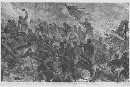 Hooker captures Lookout Mountain in his battle above the Clouds