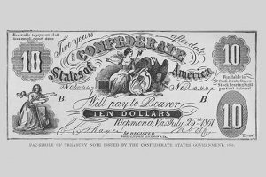 Confederate Banknote(20" x 30") Canvas Wall Art