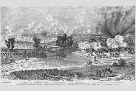 Mine explosion before Petersburg