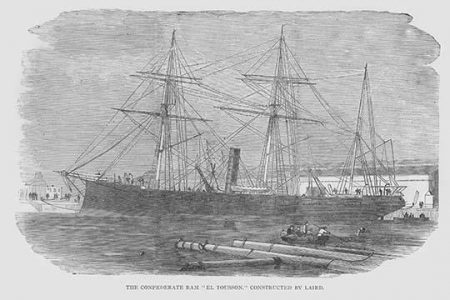 " Confederate Ram "El Tousson" built by Laird"