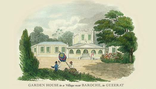 " Garden House in a Village Near Baroche, in Guzerat"
