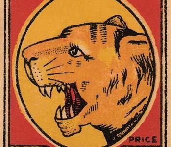 Tiger Head Safety Matches
