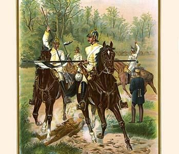 Lance exercises 7th Regiment Magdeburg Cuirassiers