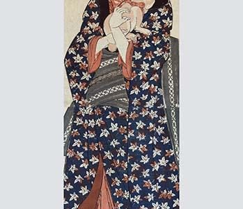 Young lady holding a cat (Neko o idaku museum)