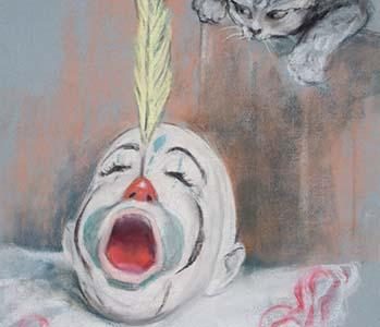 Clown with Cat