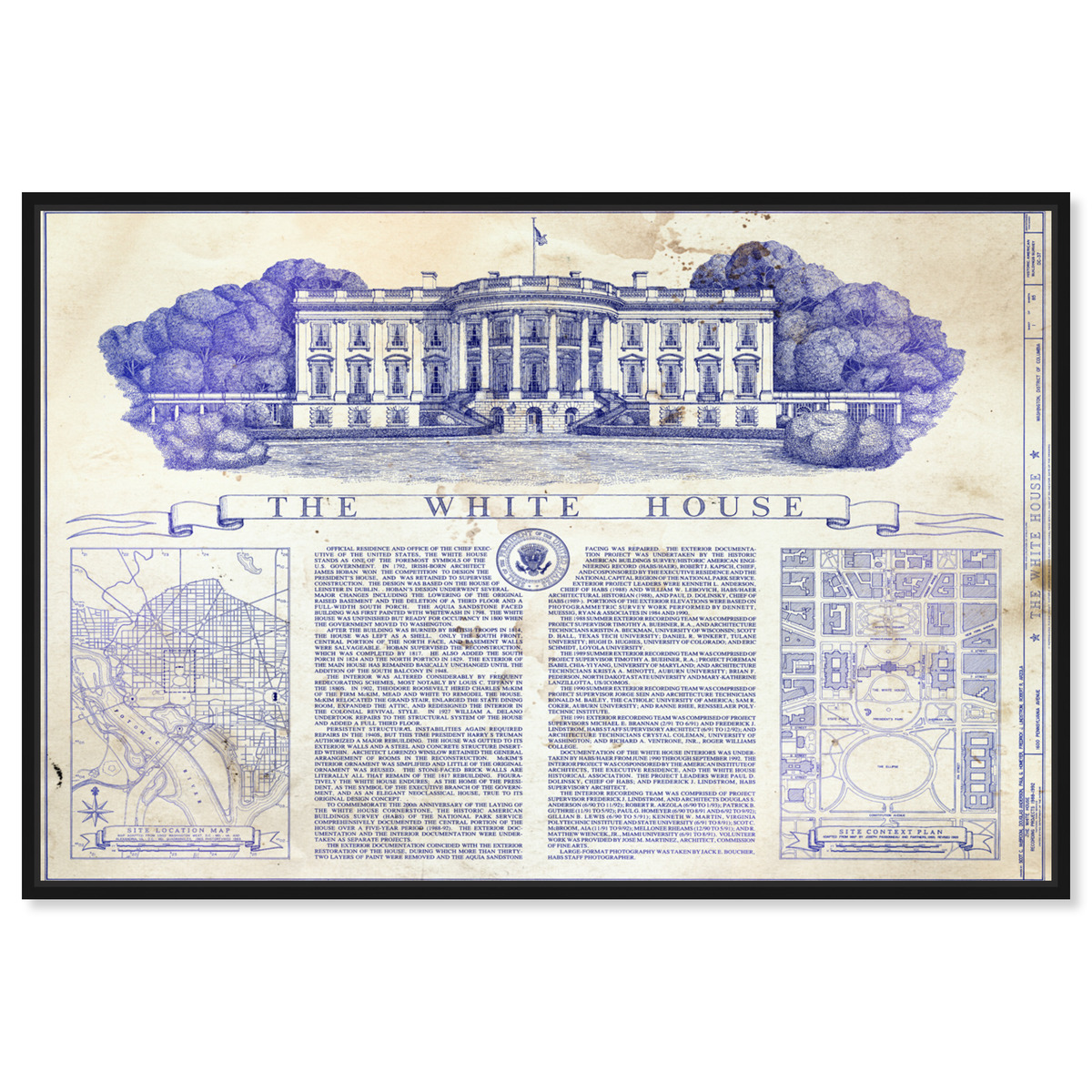 The White House Blueprint Urbane Interior Designs Inc