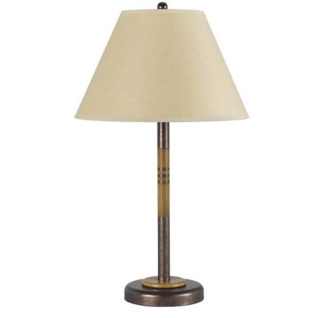 CAL Lighting BO-234TB-RU 100W Soho Metal Table Lamp in Rust