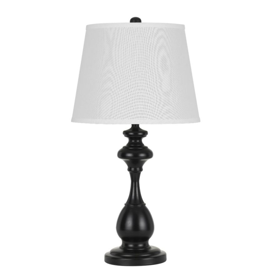 CAL Lighting BO-2750TB-2 150W 3 Way Metal Table Lamp With SofTBack Fabric Shade. Sold And Packed As Pairs