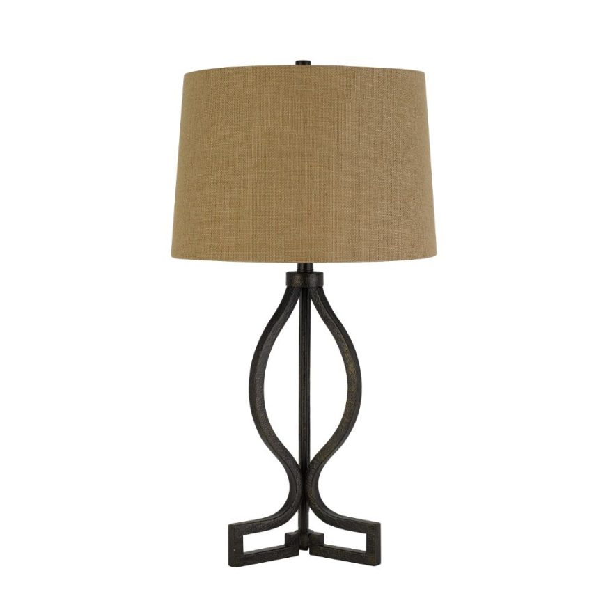 Cal Lighting BO-2784TB Tivoli 31.5" Height Iron Table Lamp in Rust Finish