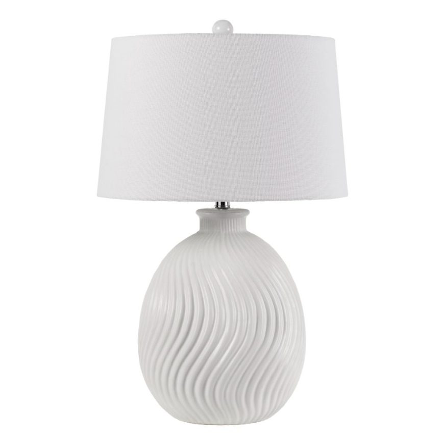 CAL Lighting BO-2815TB 150w 3 Way Olbia Ceramic Table Lamp