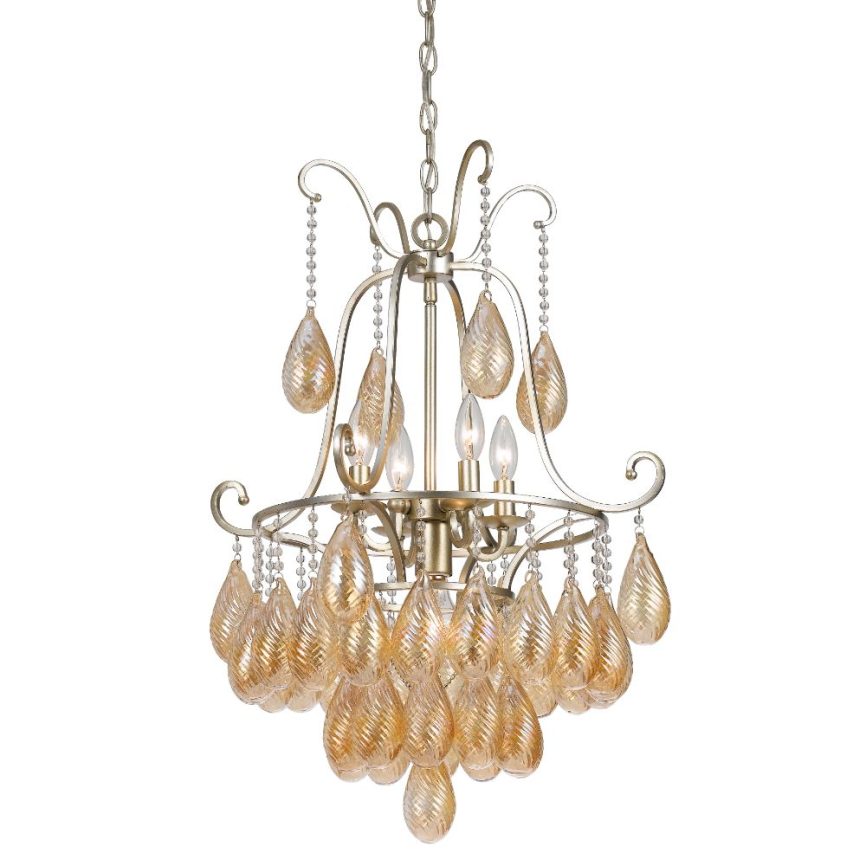 Cal Lighting FX-3591-5 Warm Silver Marion 5 Light Chandelier