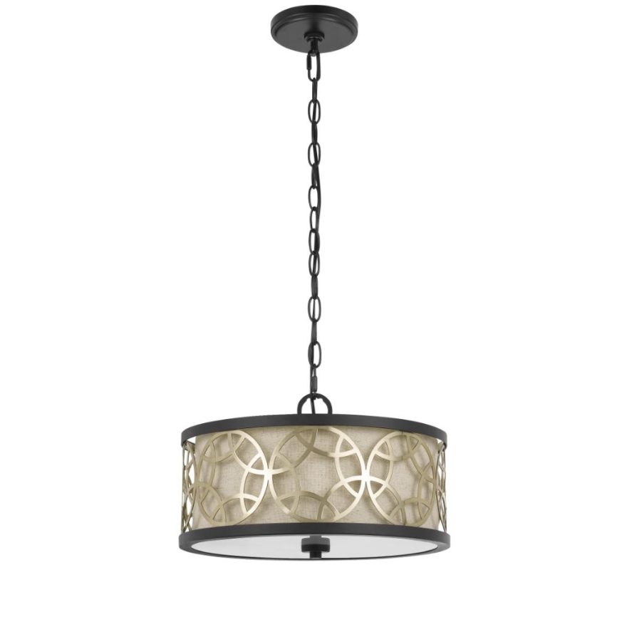 CAL Lighting FX-3664-3 60W X 3 Kinder Metal 3 Light Chandelier (Edison Bulbs Not Included)