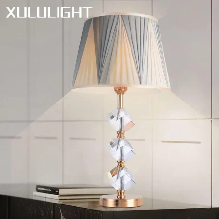 Modern Crystal Bedroom Table Lamp